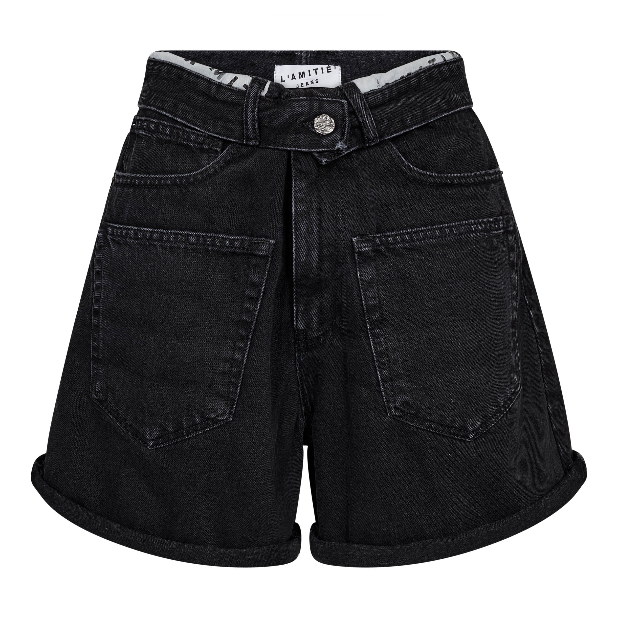 Haute L'amitié Flip Waist Shorts Black