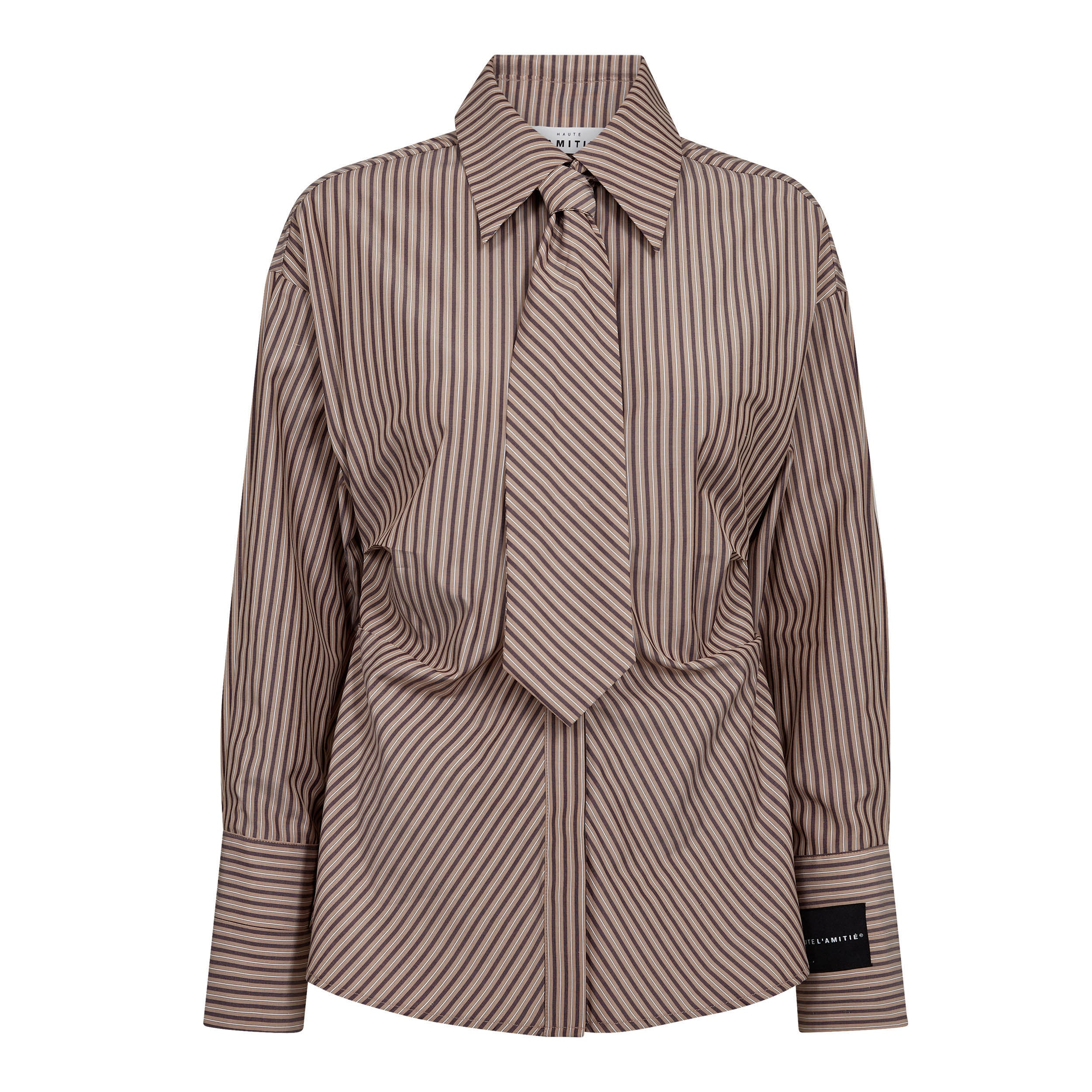 Haute L'amitié Gemma Tie Stripe Blouse