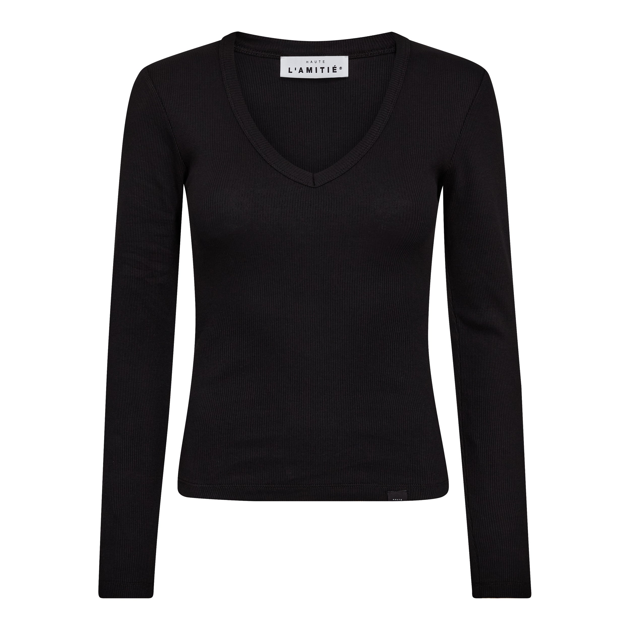 Haute L'amitié Deep V LS Rib Tee
