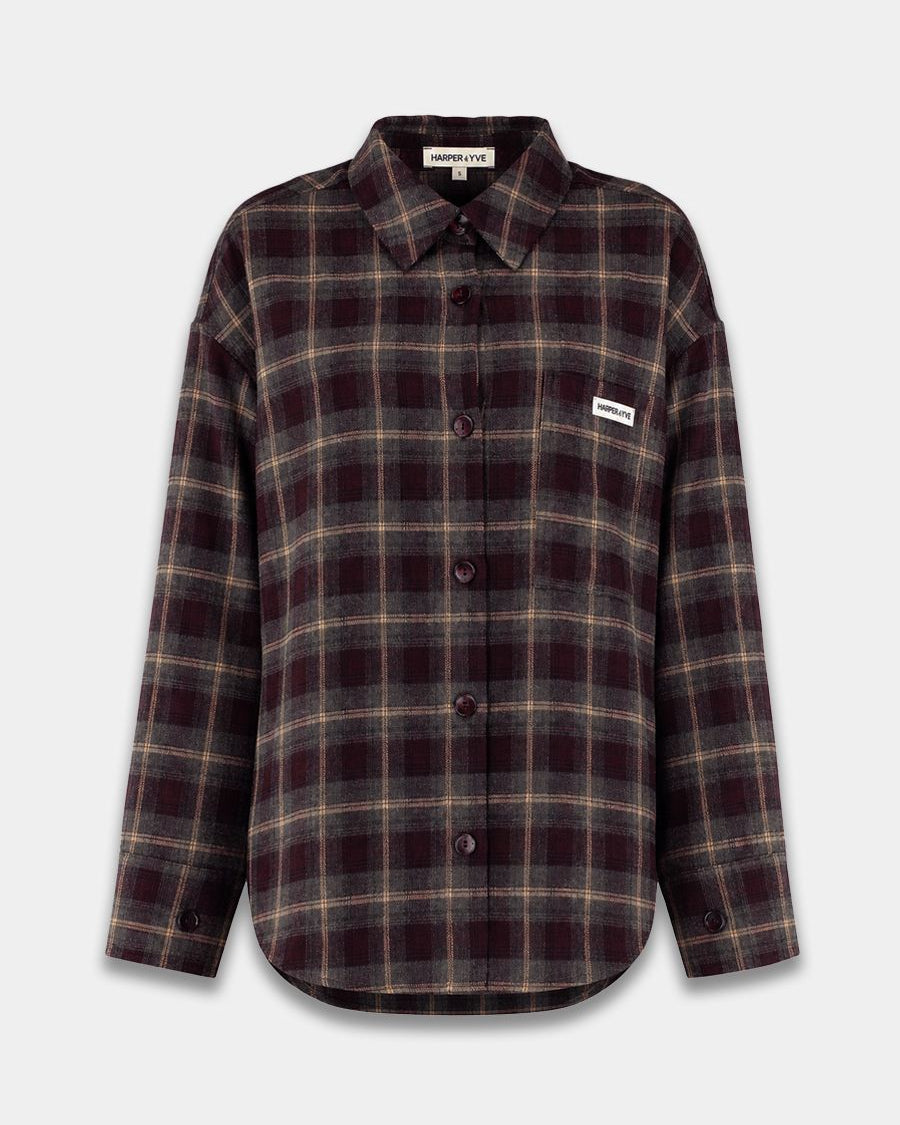 Harper & Yve Jella Blouse Tipsy Red Check