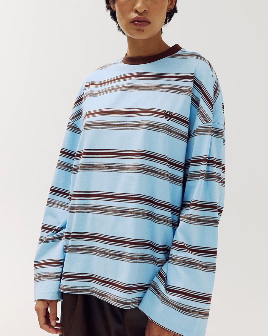 Harper & Yve Tommy Longsleeve Blue Stripes DW6P615