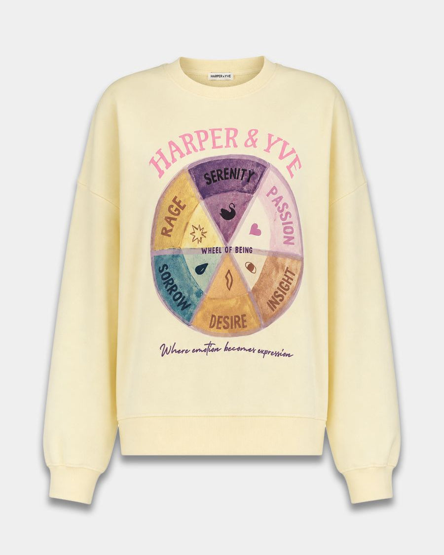 Harper & Yve Wheel Sweater Almond Oil