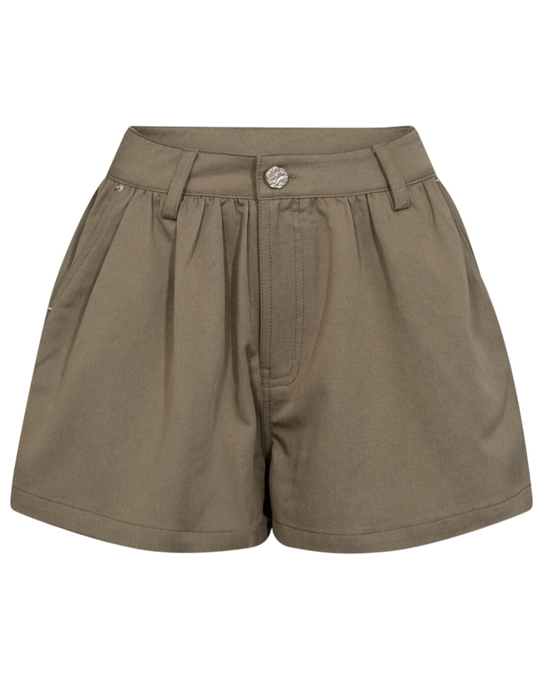 Haute L'amitié Daphne Crop Shorts Khaki