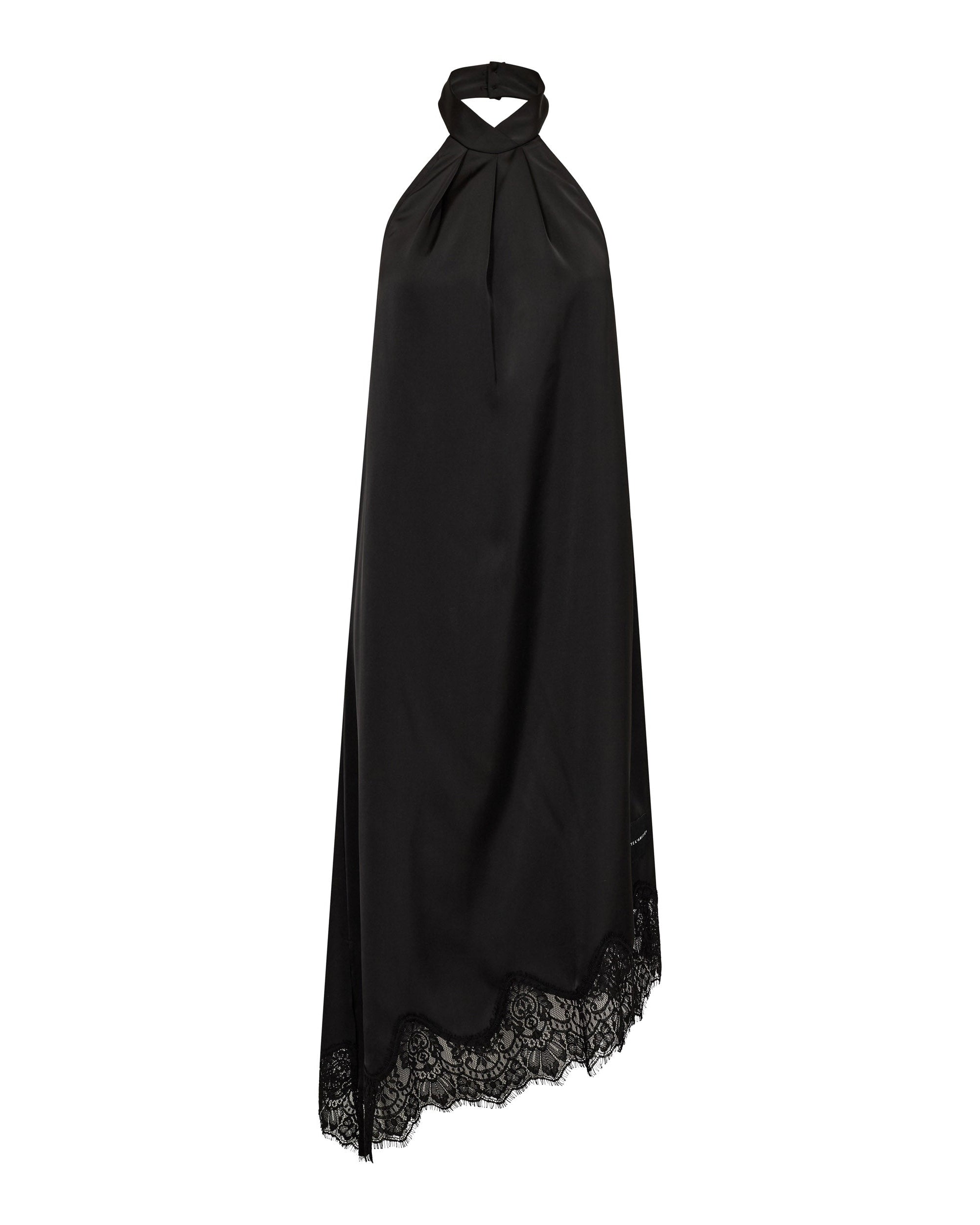 Haute L'amitié Naomi Asym Halter Dress Black