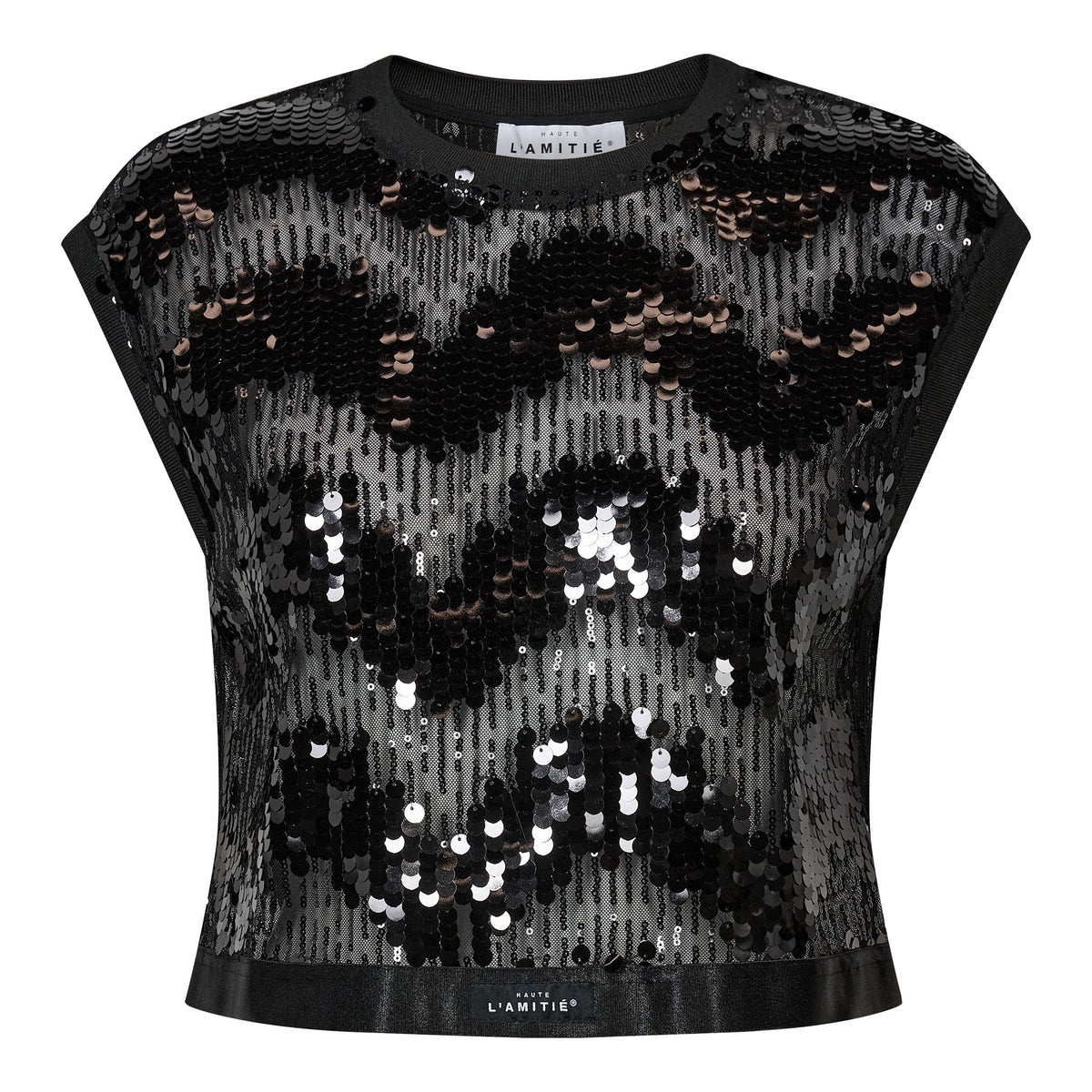 Haute L’amitié Mirror Sequin Crop Top HL10957