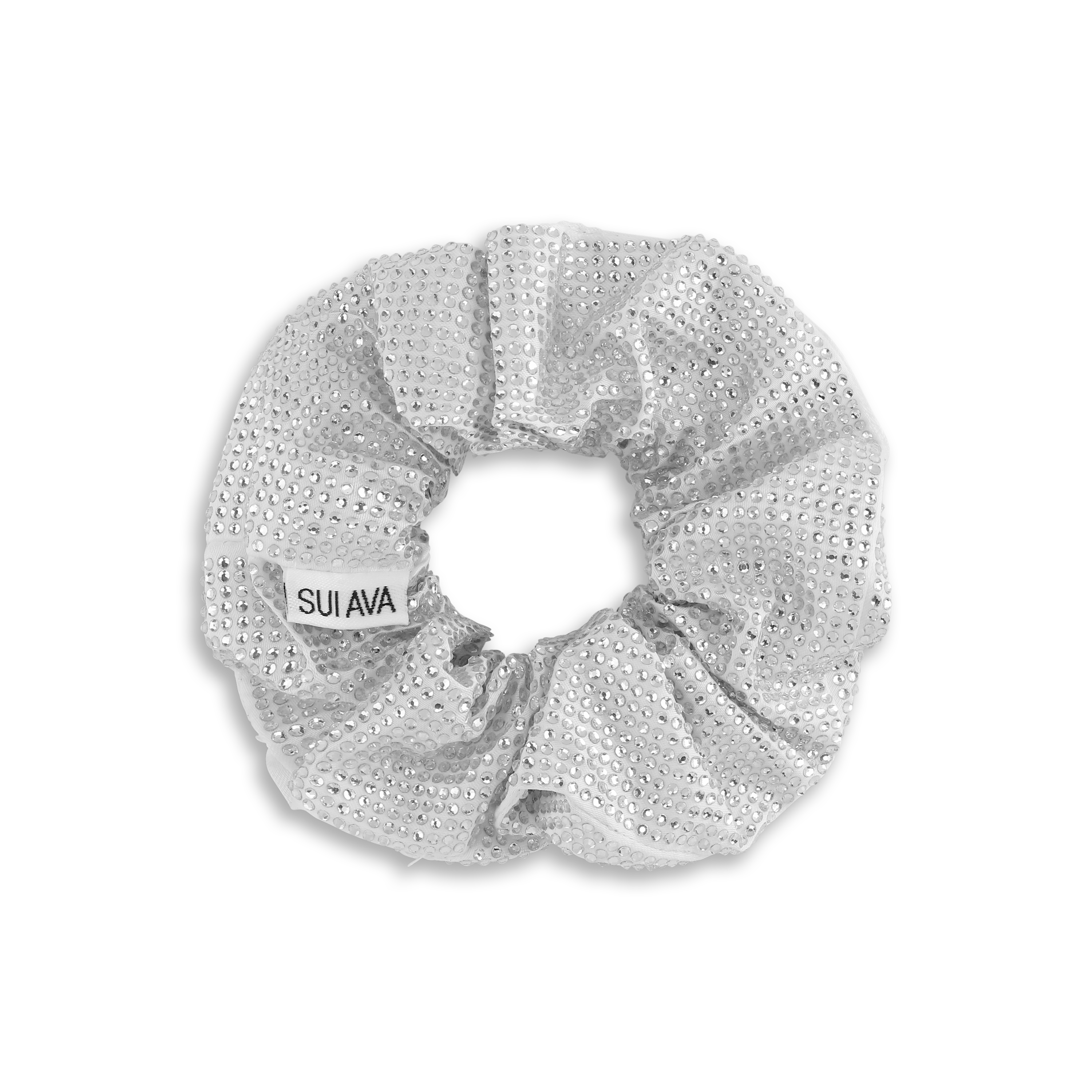 SUI AVA Kelly Crystal Scrunchie Clear Crystal Accessoires