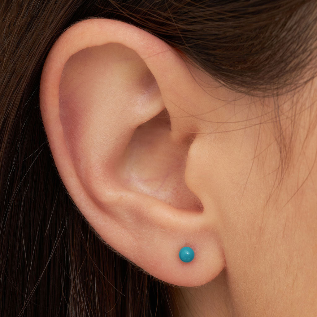 LuLu Copenhagen Color Ball earring 1 pcs Retro Blue Onesize Accessoires