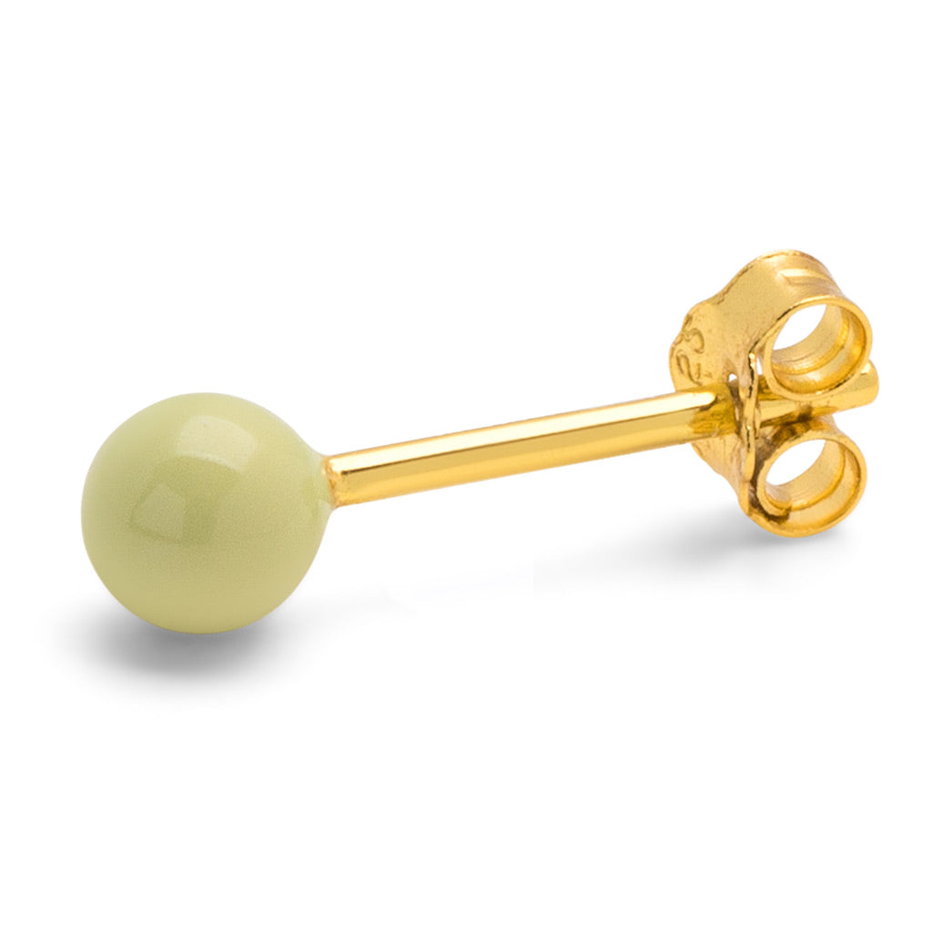 LuLu Copenhagen Color Ball Medium Oorbel (1 stuk) Silk Light Green One Size Sieraden