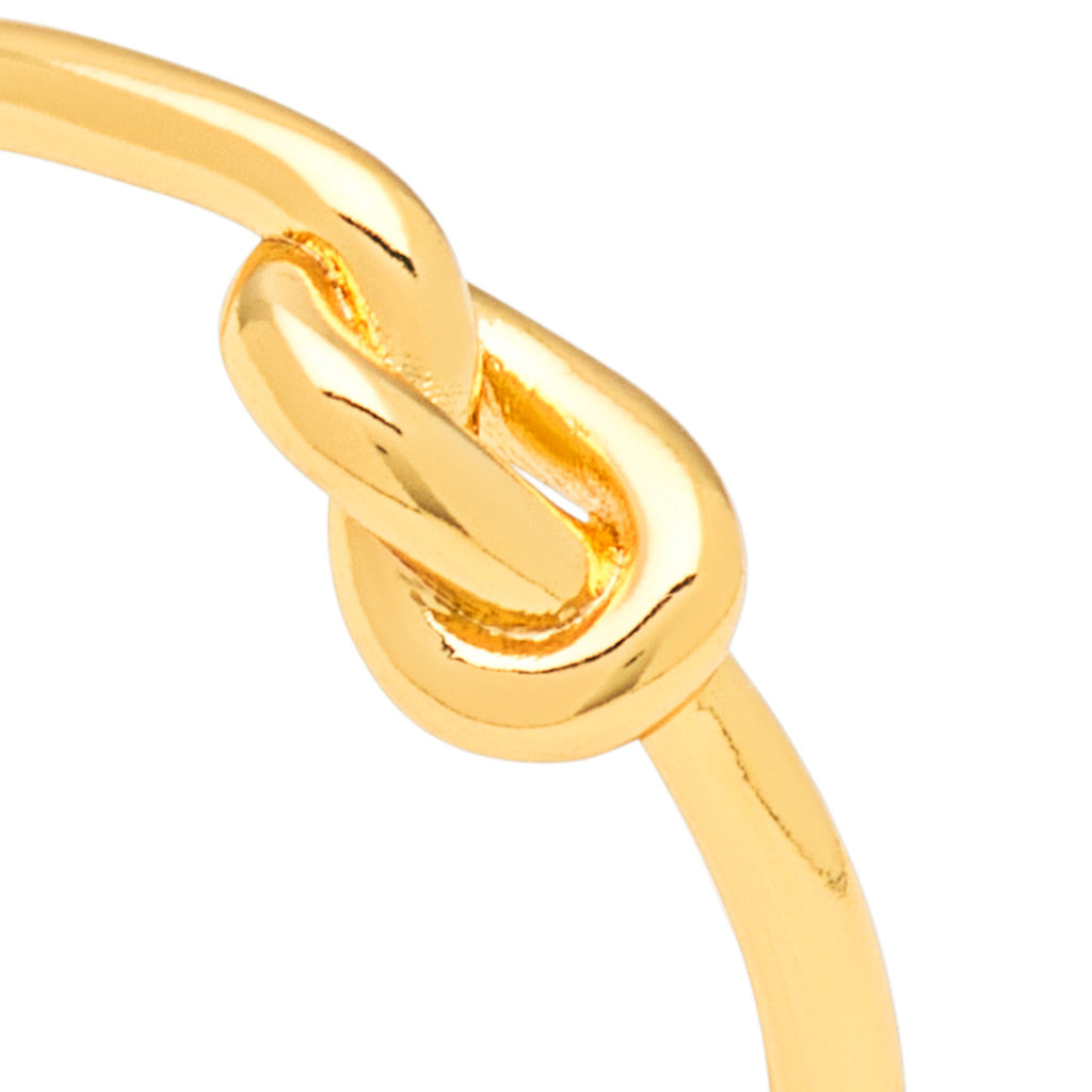LuLu Copenhagen Love Knot Ring gold plated Accessoires