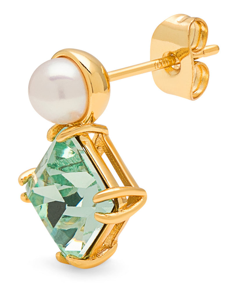 LuLu Copenhagen Gala The Square Oorbel (1 stuk) Gold Plated One Size Accessoires