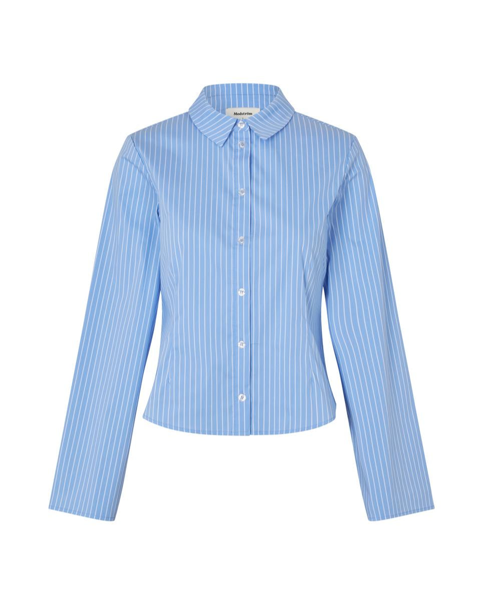 Modström Patti Blouse Blue White Stripe Blouses