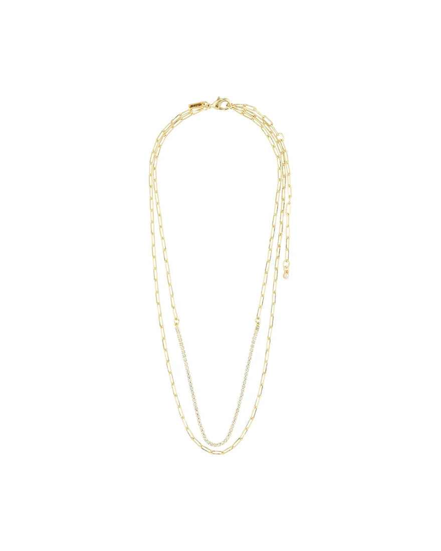 Pilgrim ROWAN Ketting, 2-in-1, gold-plated