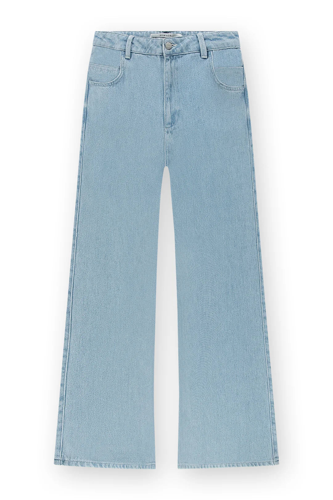 Homage to Denim Flowy Palazzo Jeans