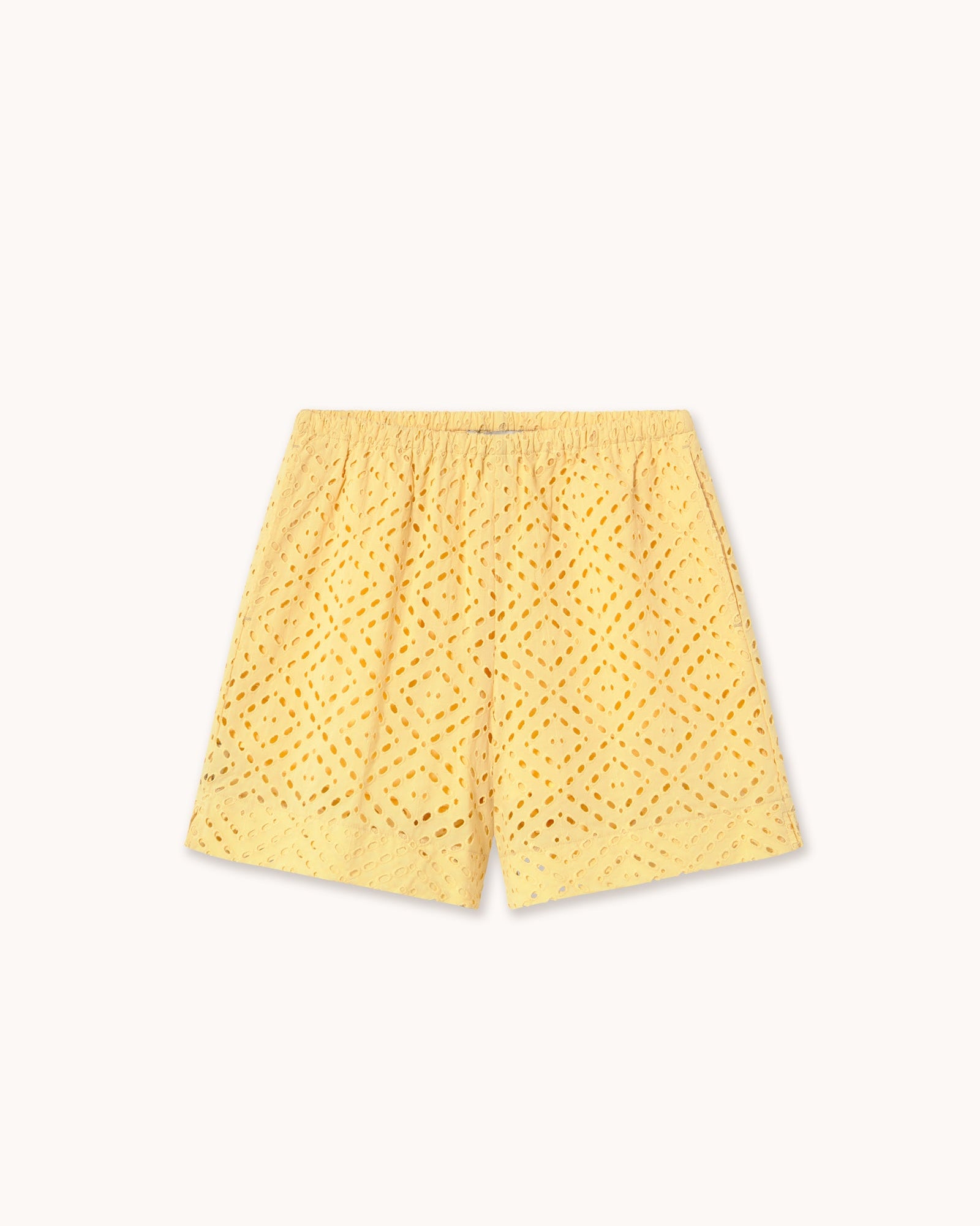The Tiny Big Sister Elastic Waist Shorts Mellow Yellow