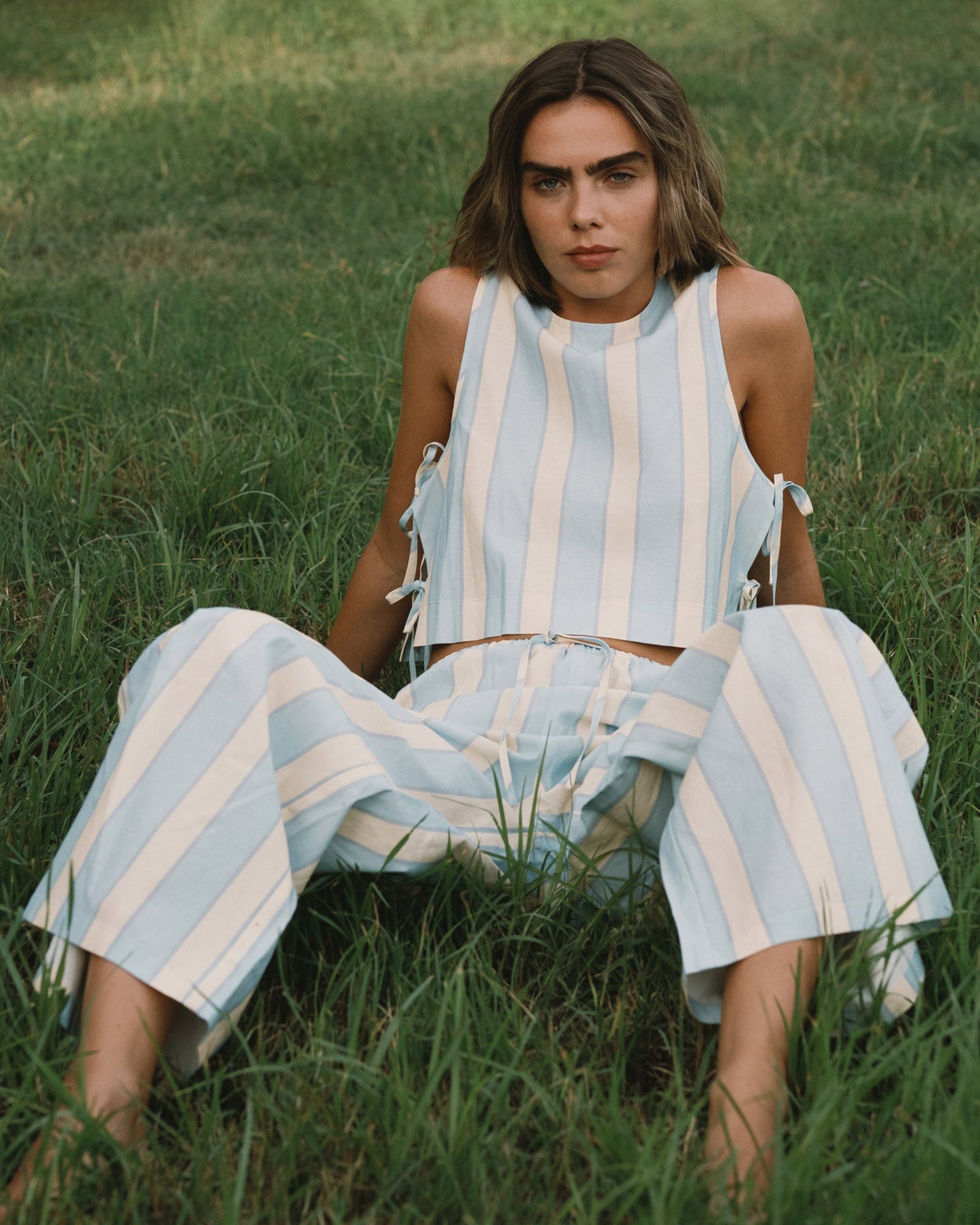 The Tiny Big Sister Retro Stripes Top