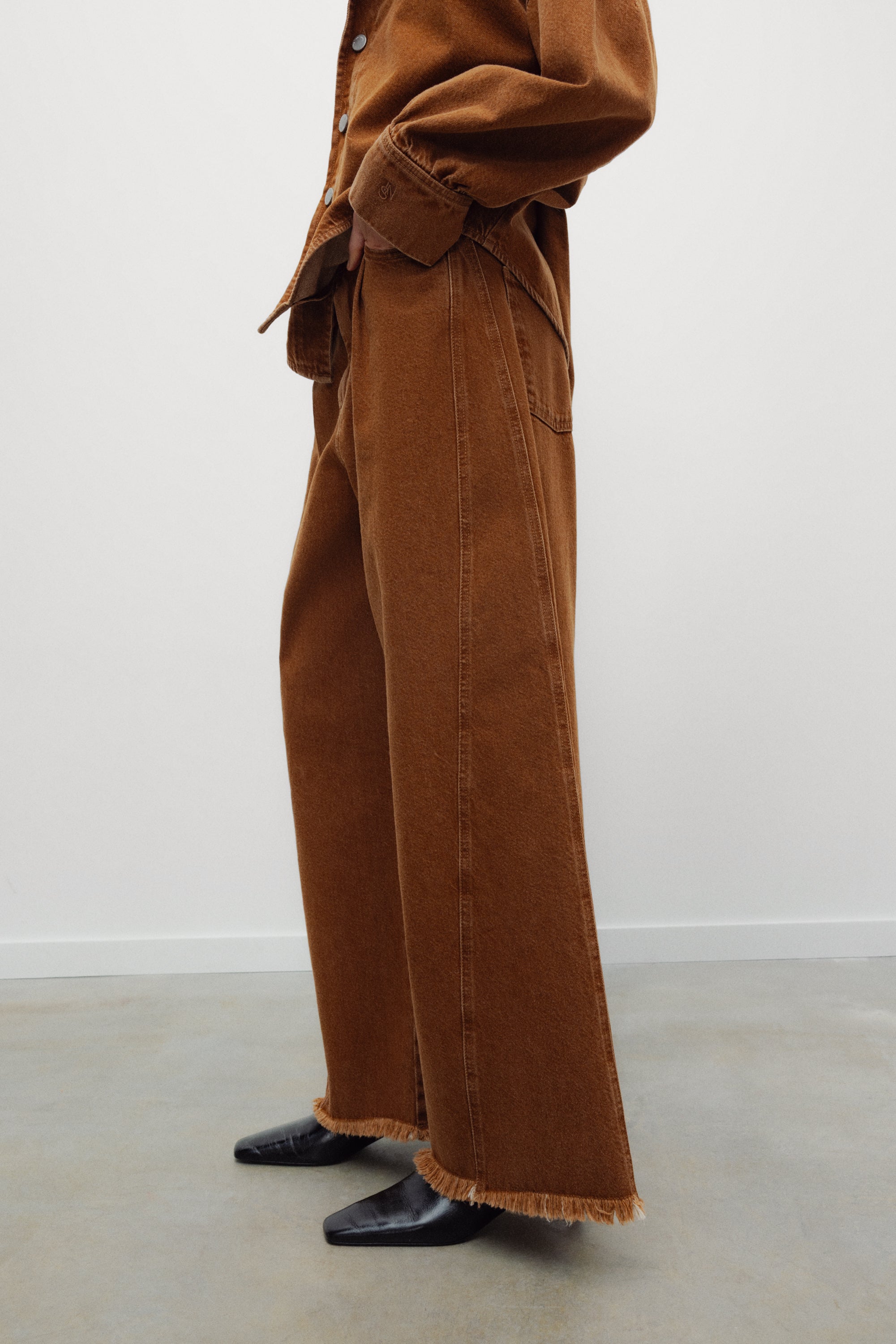The New Society Extra Wide Trouser Hazel