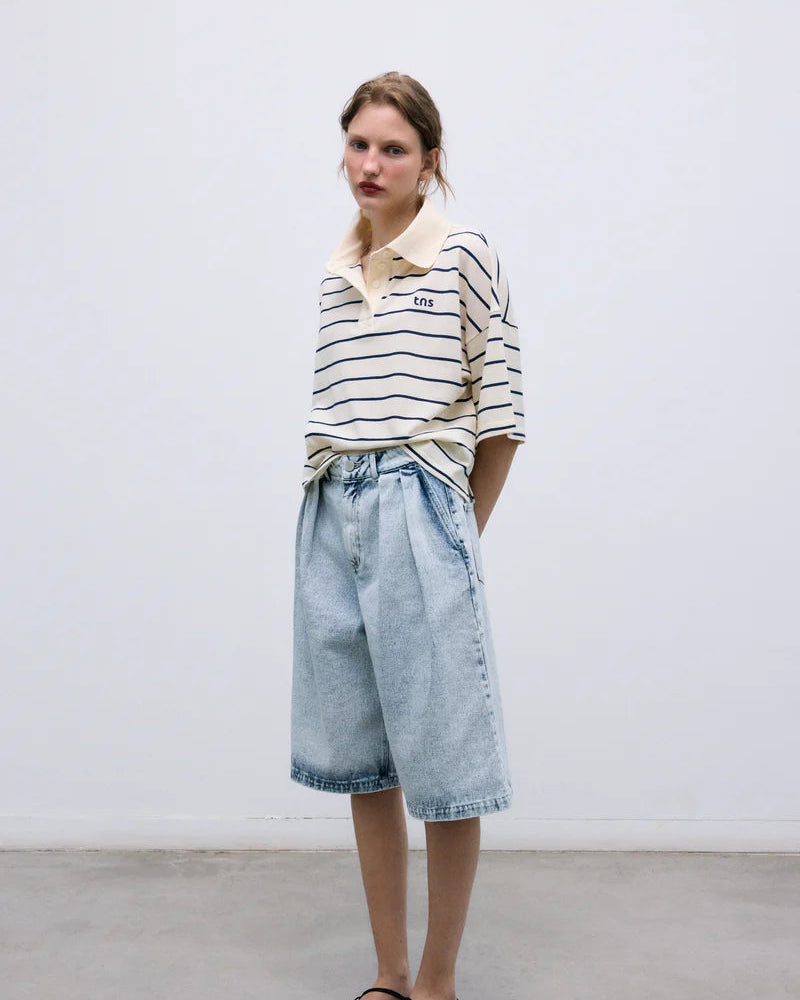 The New Society Acacia Polo White Tops