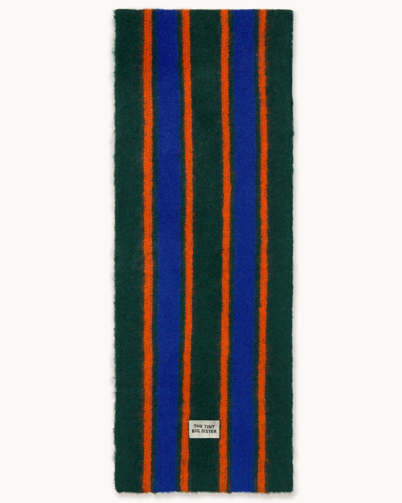 The Tiny Big Sister Stripes Sjaal Dark Brown One Size Accessoires