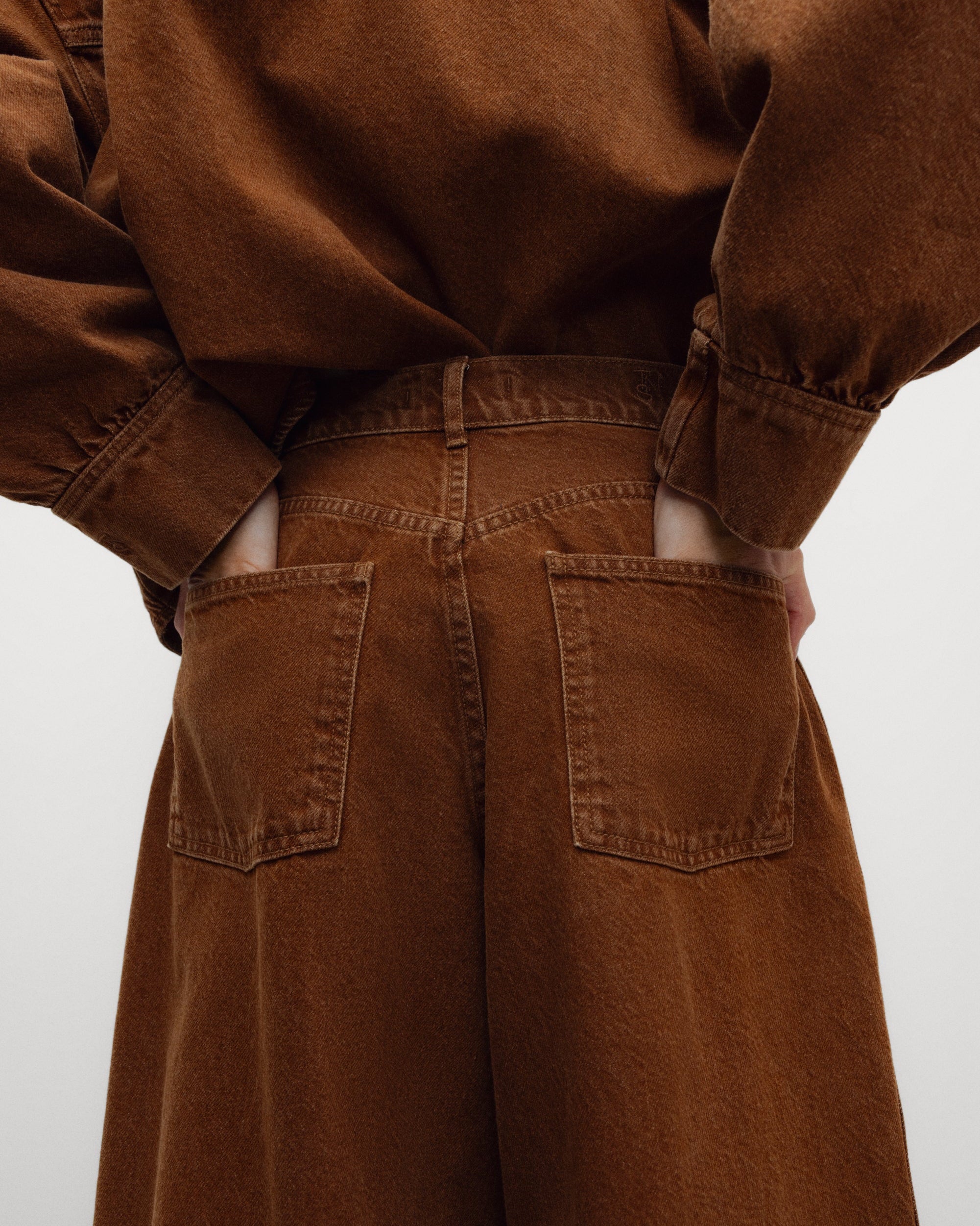 The New Society Extra Wide Trouser Hazel