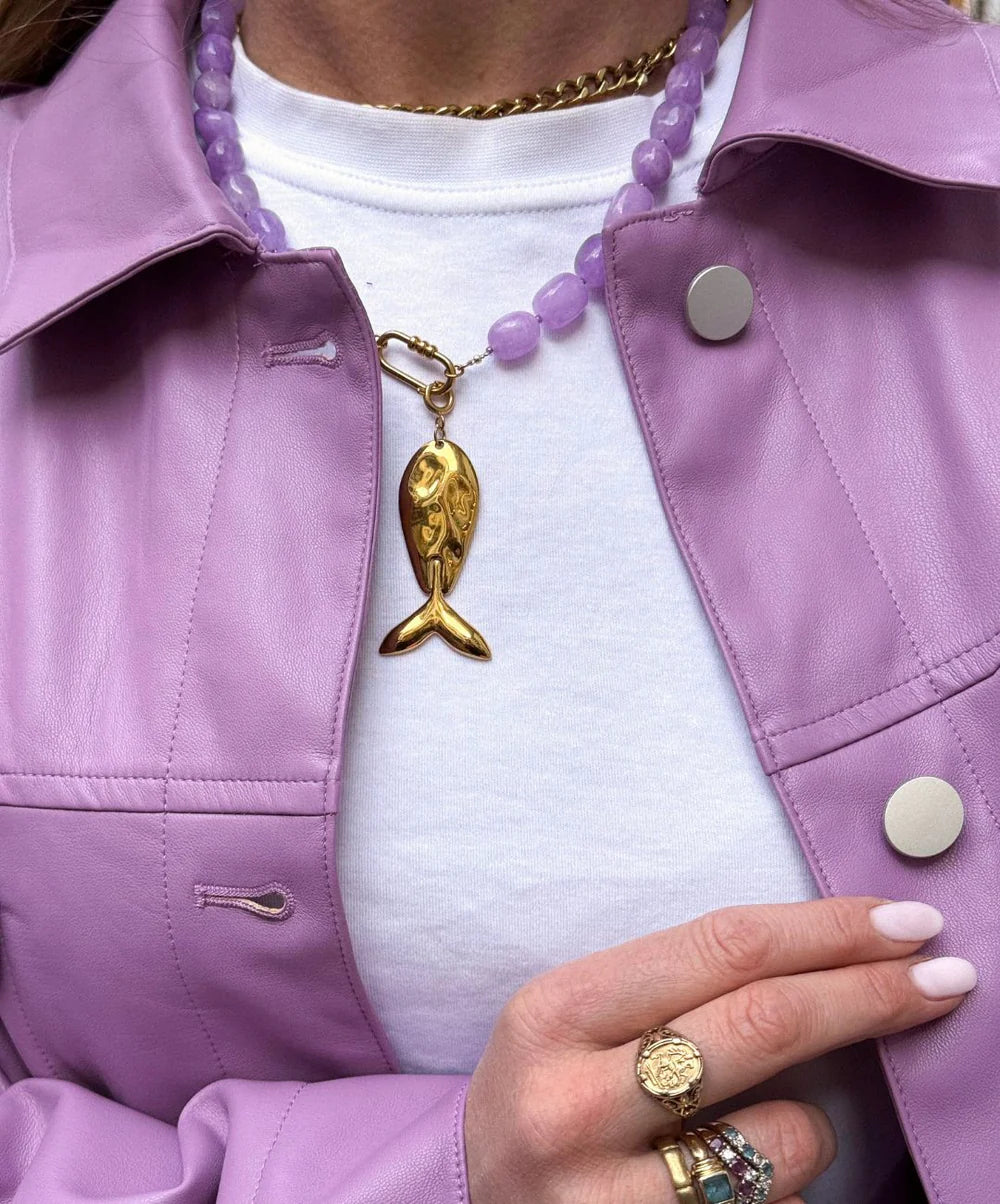 Le Veer Lilac Stone Ketting