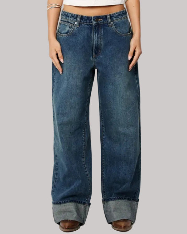 Abrand 95 Mid Super Baggy Andy Turn-up Jeans