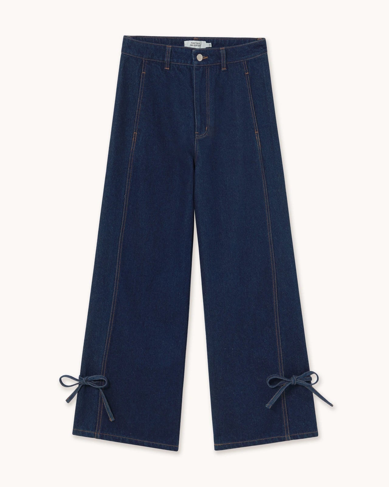 The Tiny Big Sister Lace Cutlines Denim Jeans