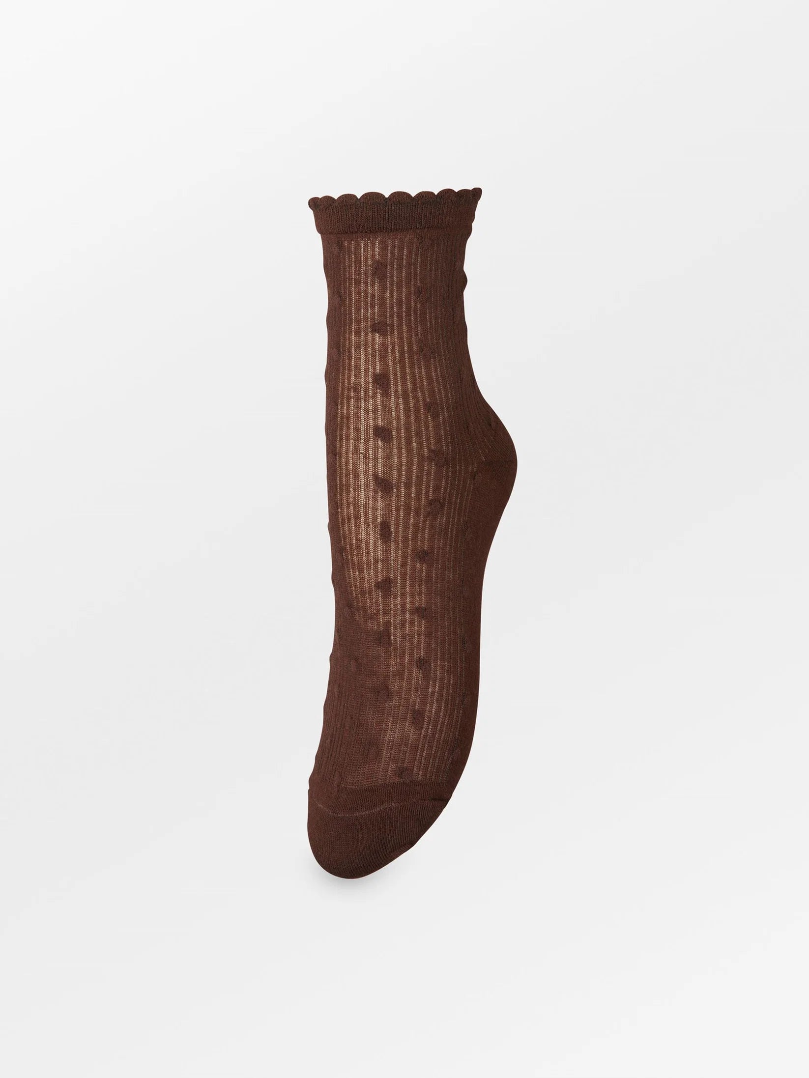 Becksöndergaard Dotia Sheer Sock Chocolate Brown 39 41