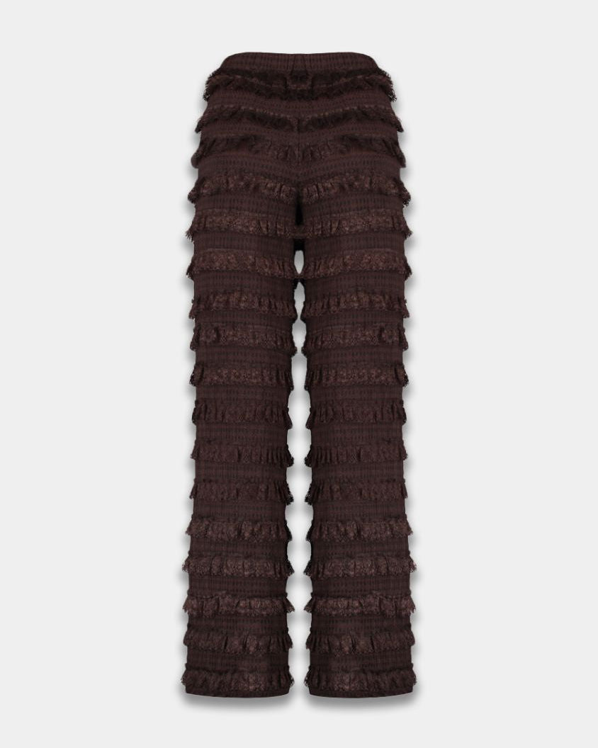 Harper & Yve Lo Pants Dark Brown Broeken