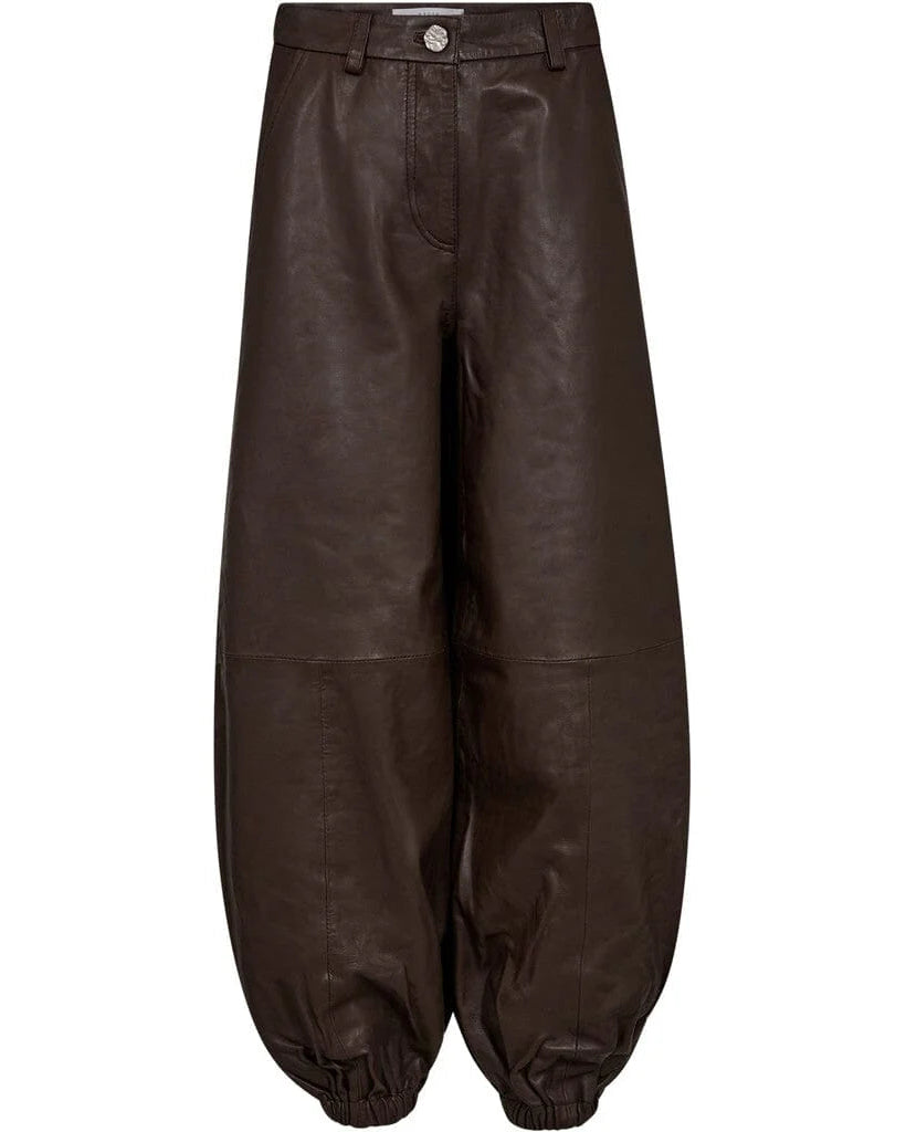 Haute L'amitié Jasmin Leather Harem Pant Mocca
