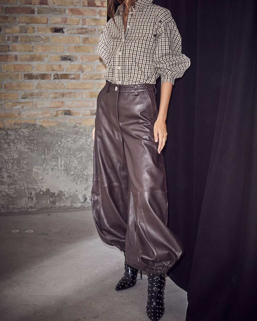 Haute L'amitié Jasmin Leather Harem Pant