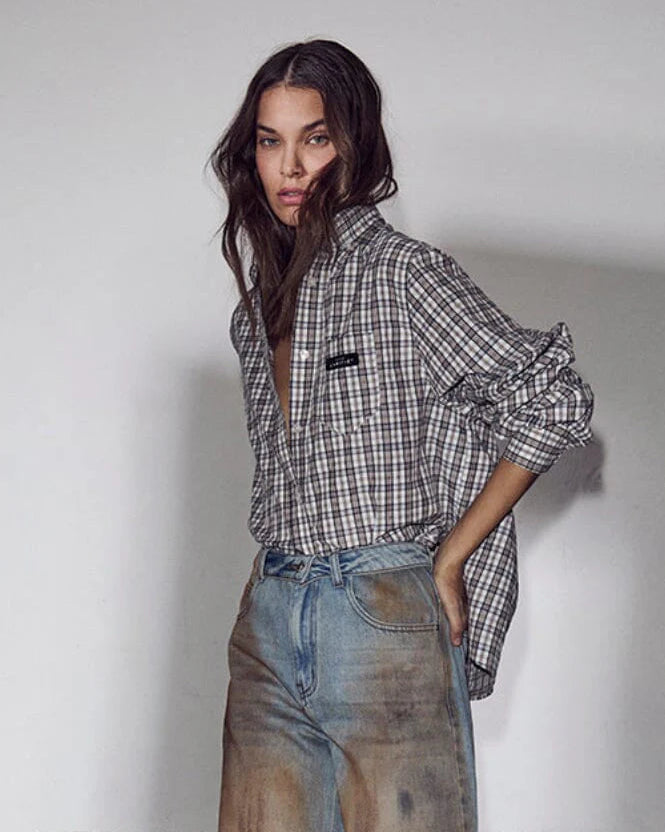 Haute L'amitié Button Down Mini Check Shirt