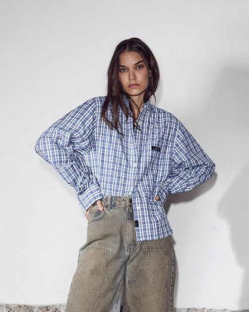 Haute L'amitié Button Down Mini Check Shirt