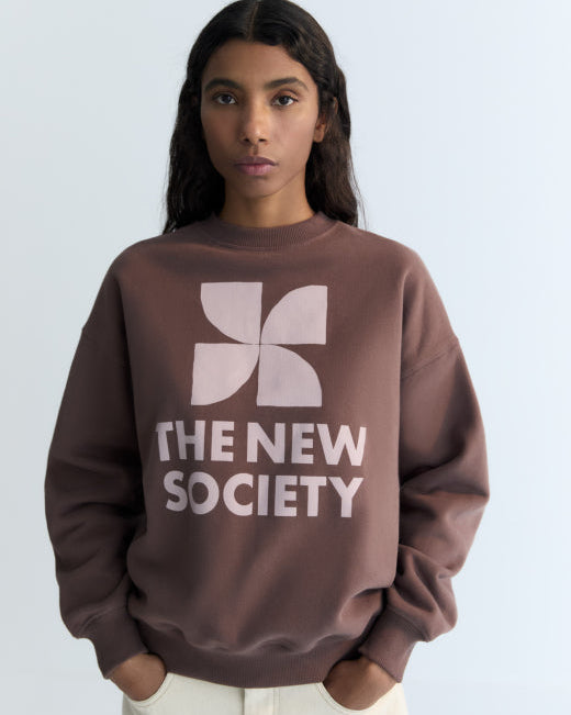 The New Society Logo Sweatshirt Truien & Vesten