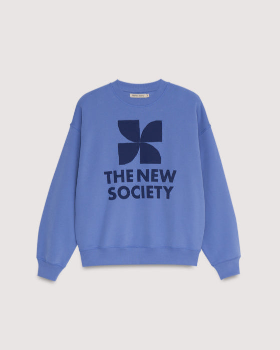 The New Society Logo Sweatshirt Starlight Blue Truien & Vesten