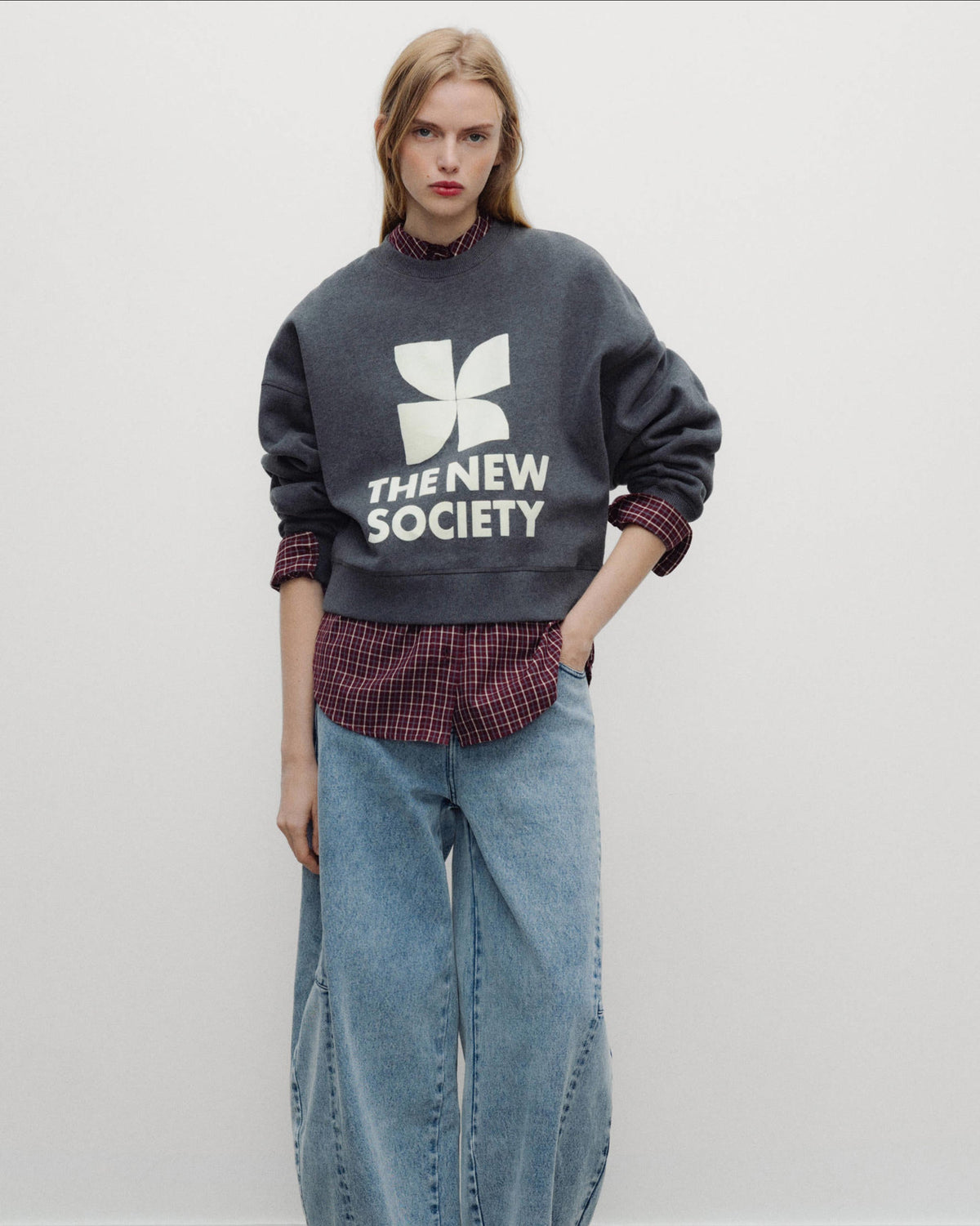 The New Society TNS Logo Woman Sweatshirt