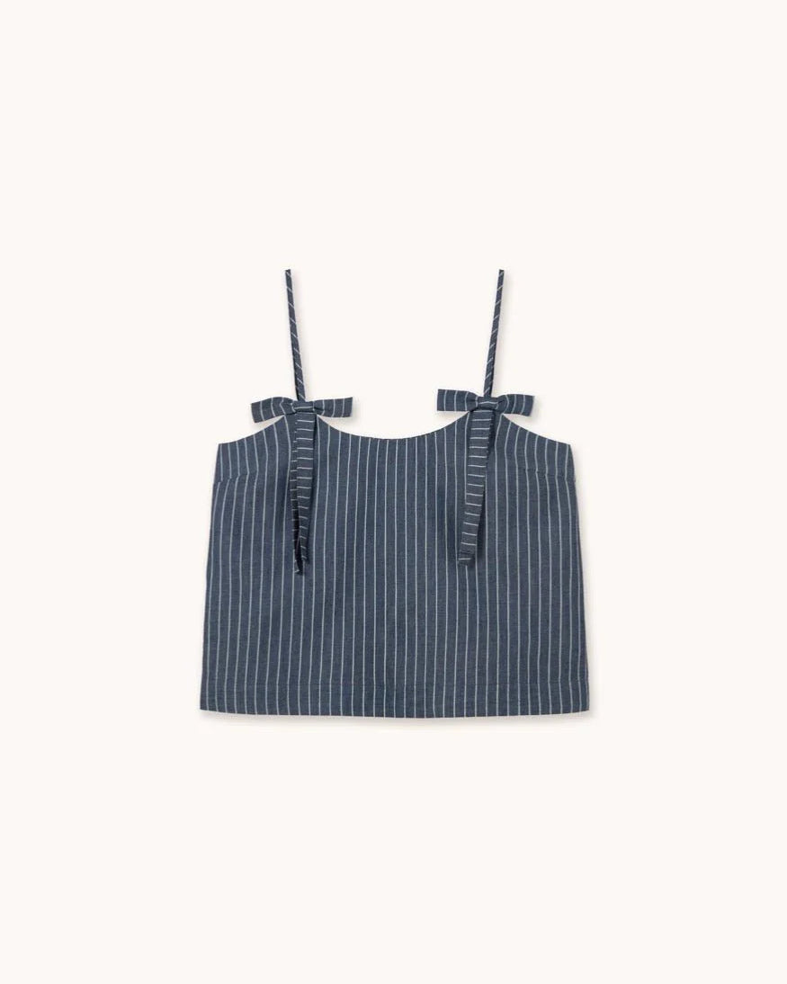 The Tiny Big Sister Striped Straps Top