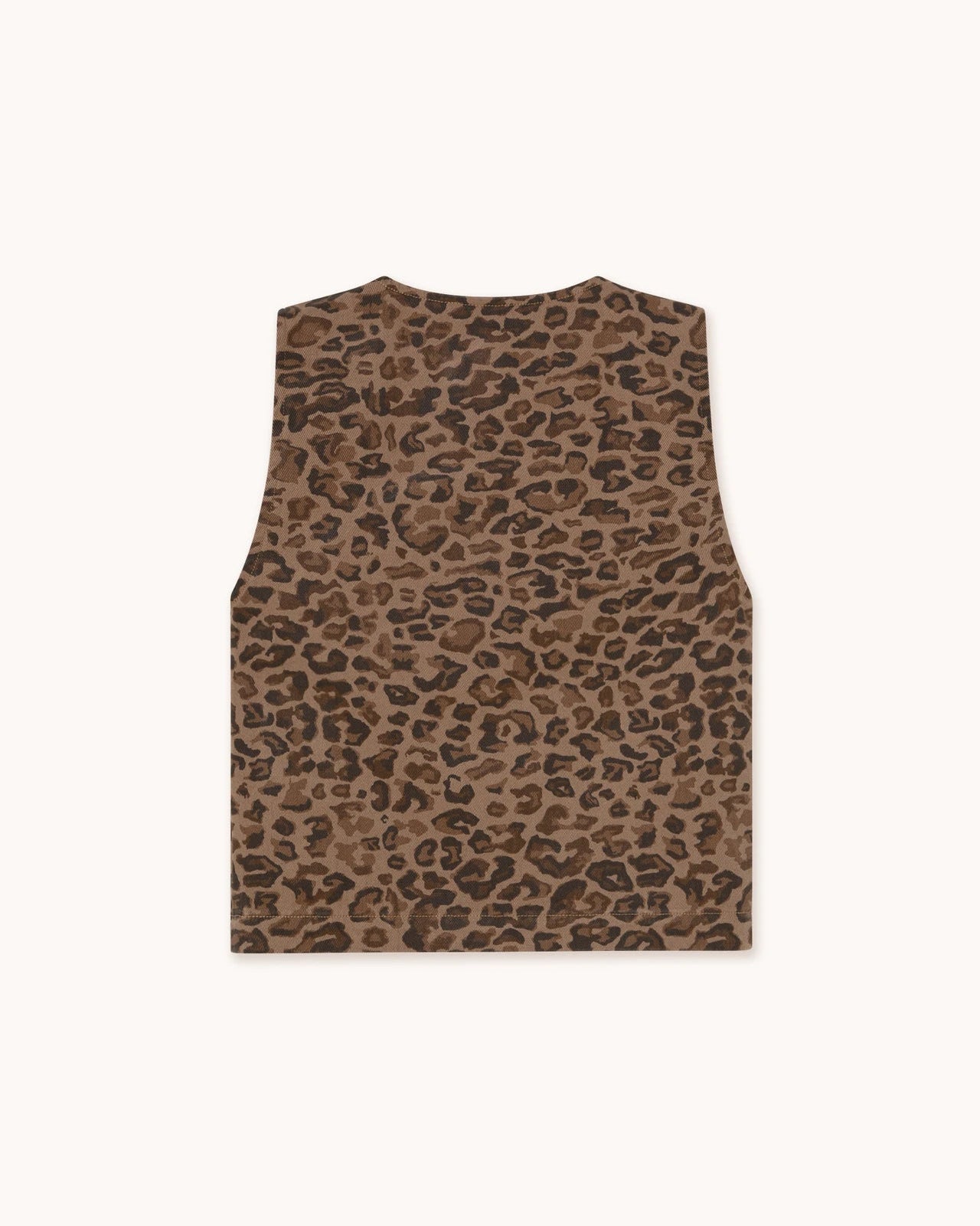 The Tiny Big Sister Animal Print Vest Truien & Vesten