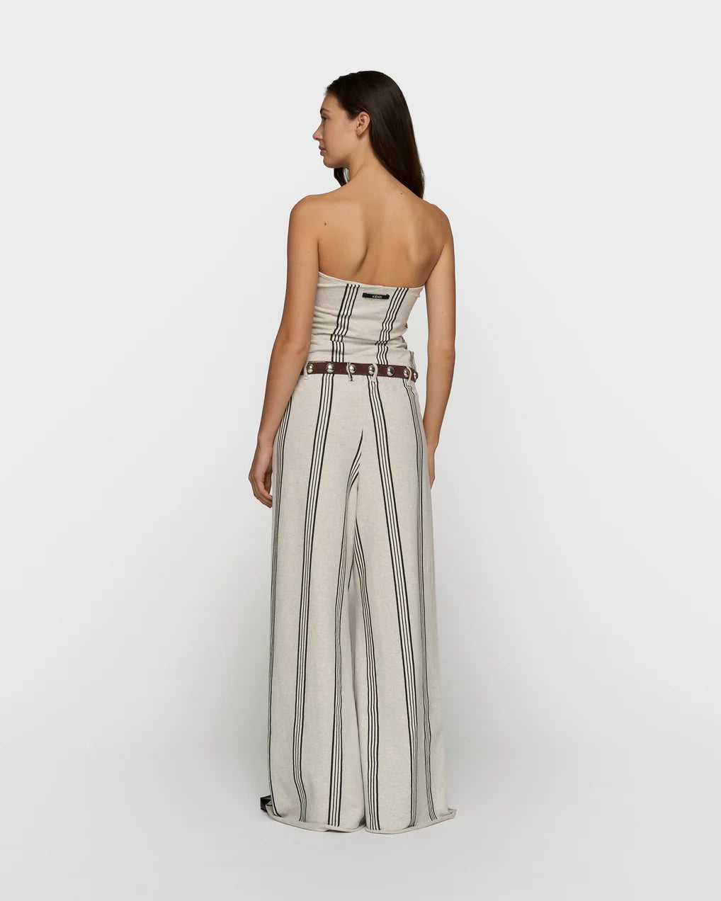 10DAYS Strapless Top Stripes Tops