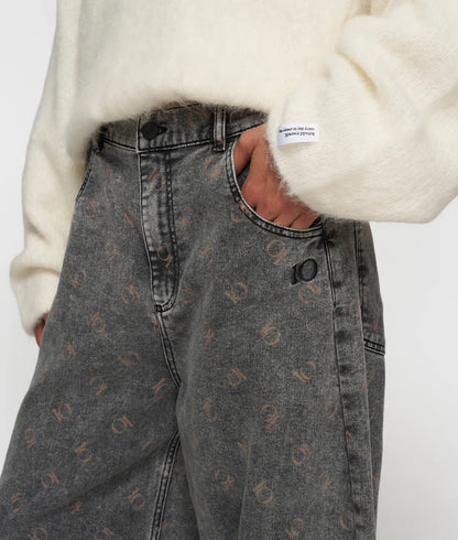 10DAYS Western Pants Monogram Jeans