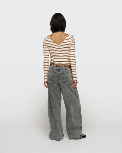 10DAYS V-neck Long Sleeve T-shirts