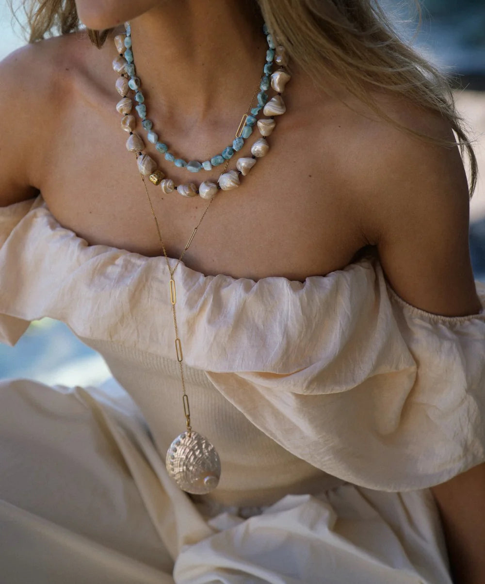 Le Veer Lagoon Stone Ketting