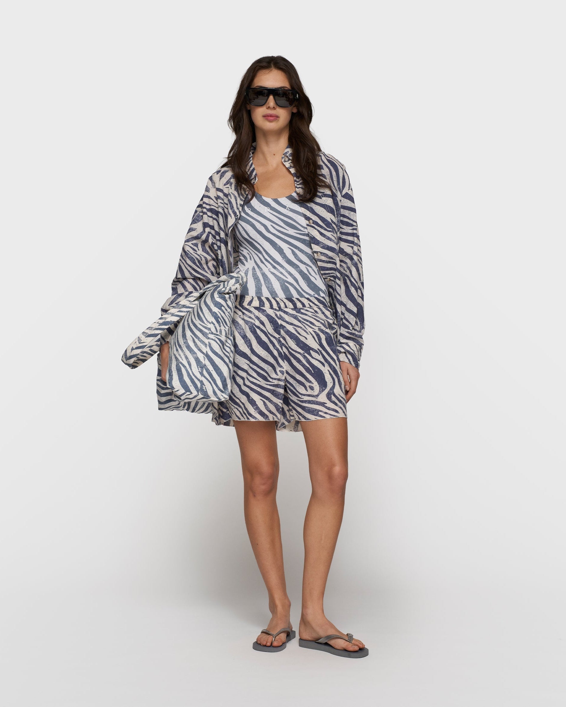 10DAYS Zebra Voile Shorts
