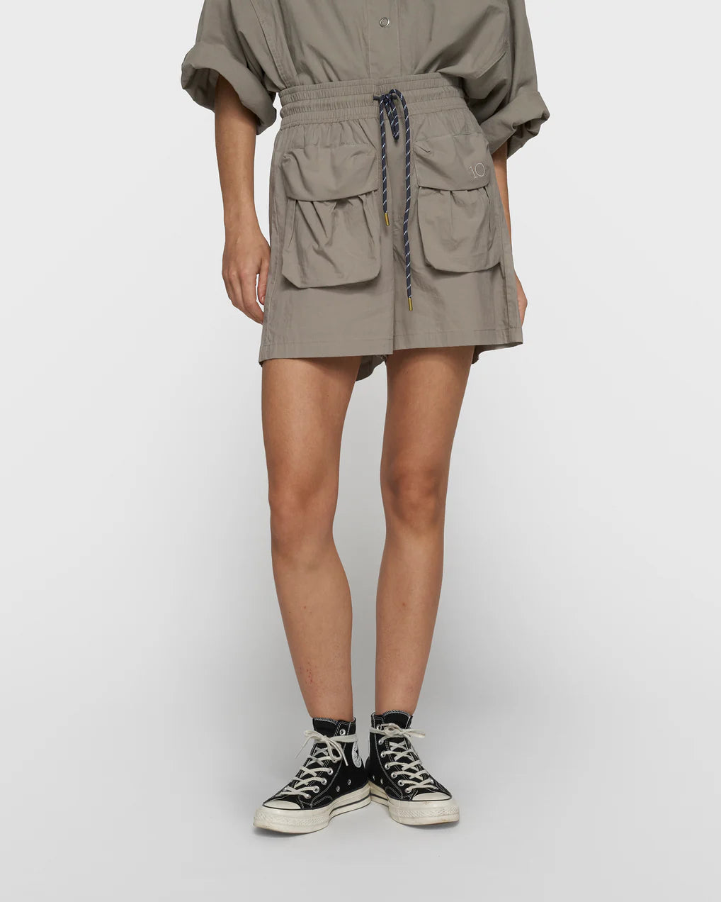 10DAYS Crinkle Utility Shorts