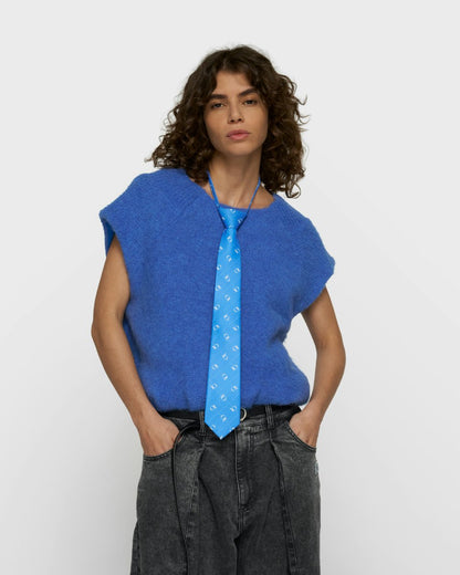10DAYS Hairy Knit Balloon Top