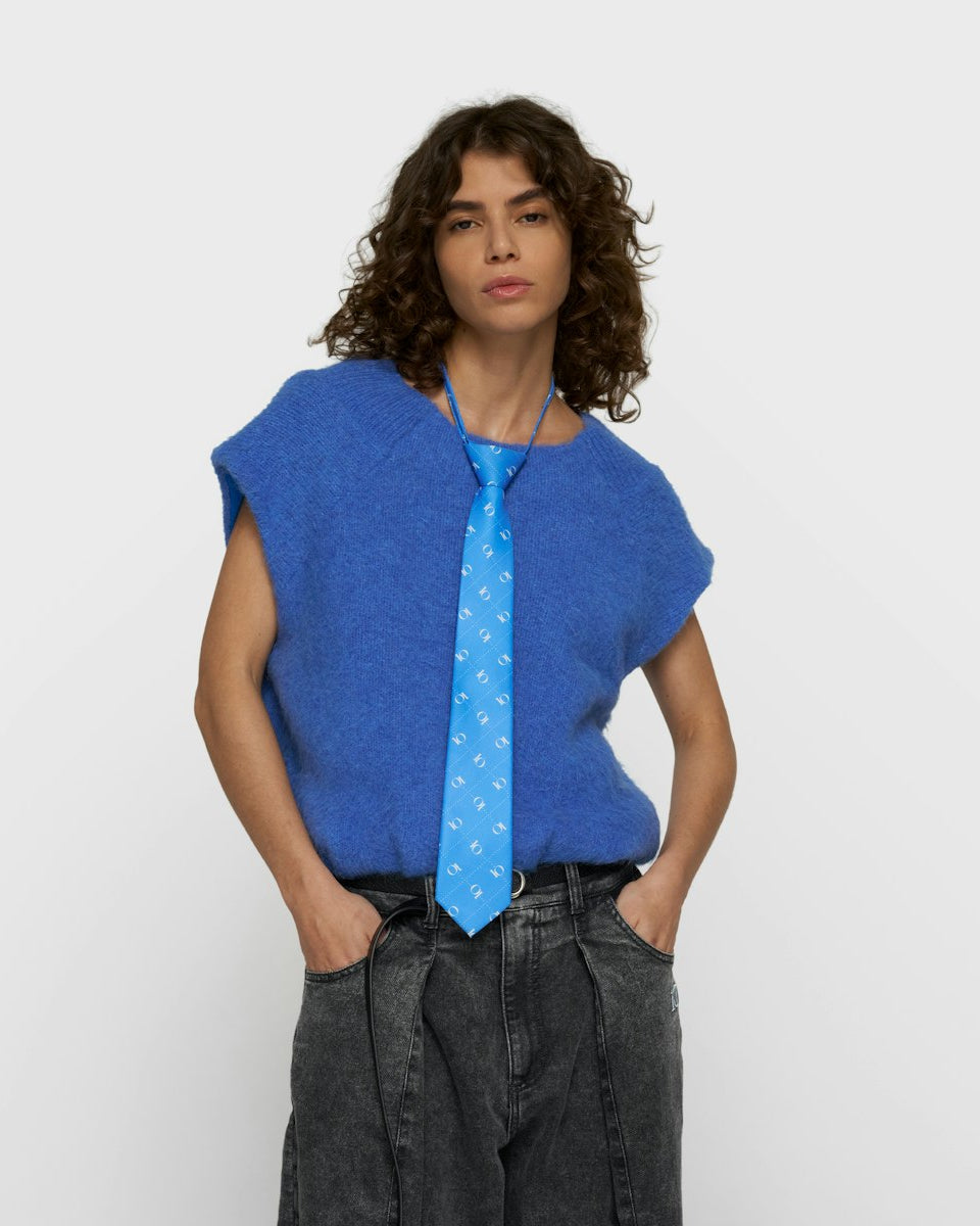 10DAYS Hairy Knit Balloon Top