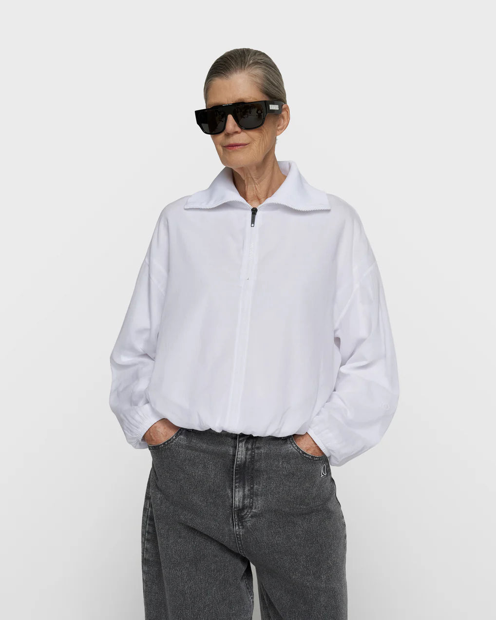 10DAYS Half Zip Balloon Top