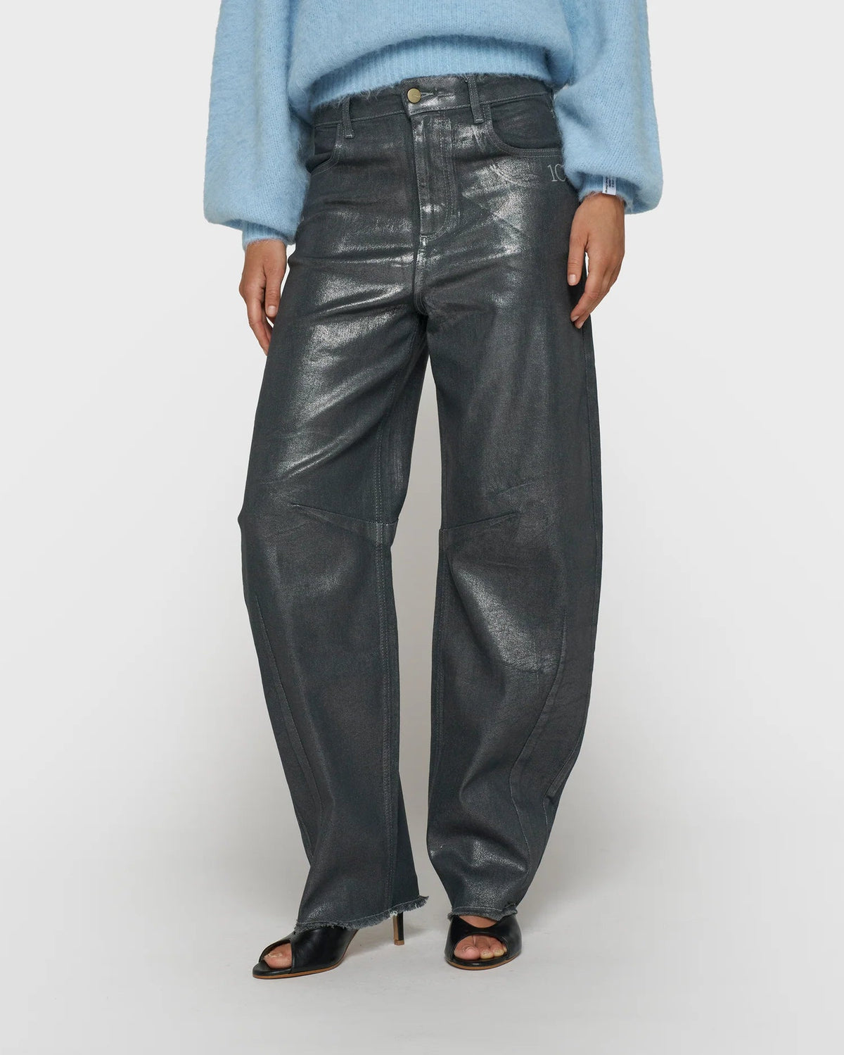 10DAYS Metallic western denim pants
