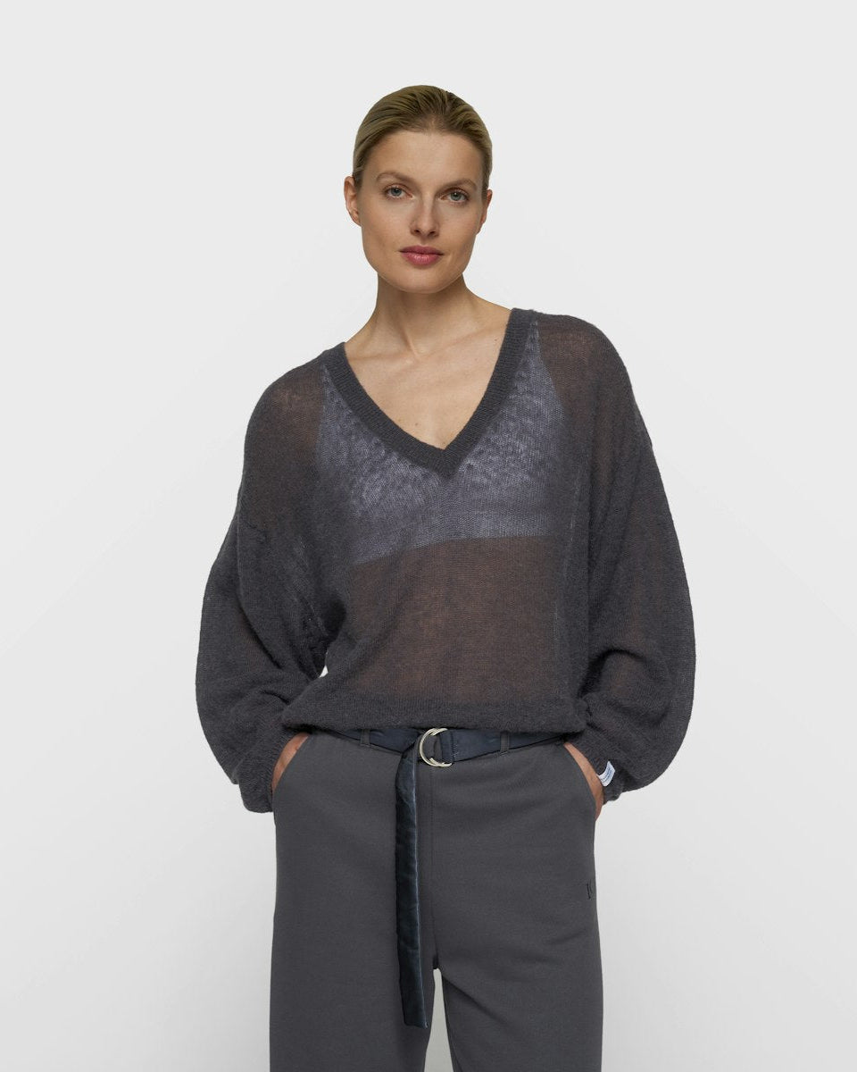 10DAYS Thin V-neck Knit Sweater