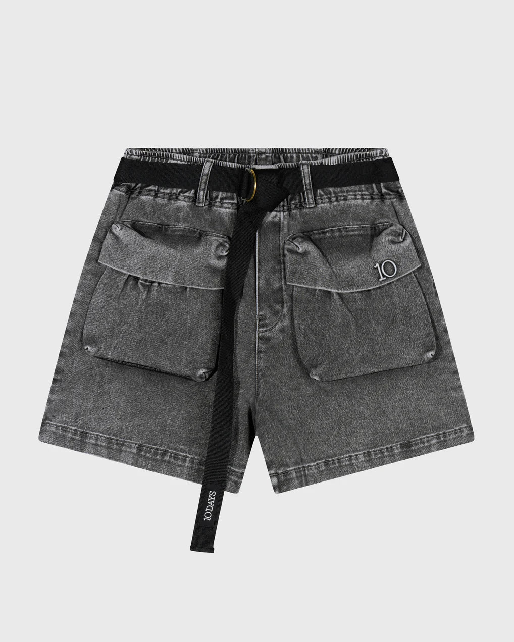 10DAYS Utility Shorts Jog Denim Black