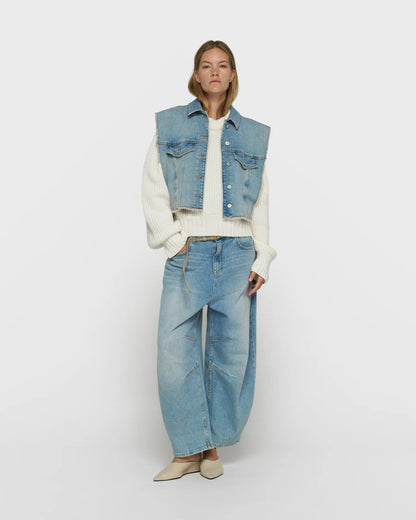 10DAYS Wide tapered denim pants